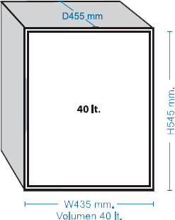Diagrama de medidas — Minibar Absorción 30 y 40 (2)